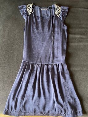 Scotch & Soda Lavender Tunic with Embellished Collar